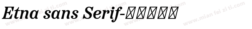 Etna sans Serif字体转换